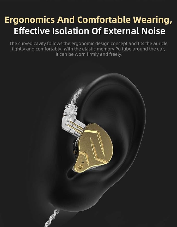 KZ ZSN Pro X in Ear Monitor Earphone 1BA 1DD Wired Earphone HiFi Sport Gaming - Image 7