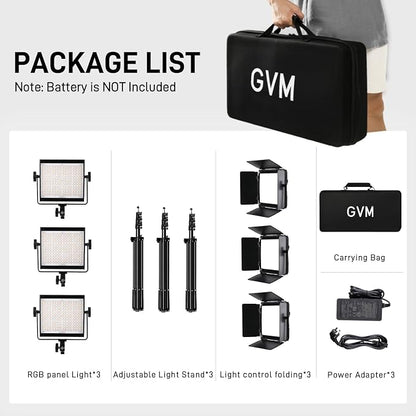 GVM 800D RGB LED Video Light, 2026 Upgraded Panel Light - Image 9
