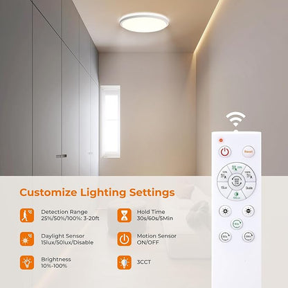 Matane 2Pack Motion Sensor LED Ceiling Light - Image 5