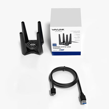 WAVLINK AX1800 USB WiFi 6 Adapter, Dual Band 5GHz/2.4GHz USB 3.0 WiFi Adapter - Image 9