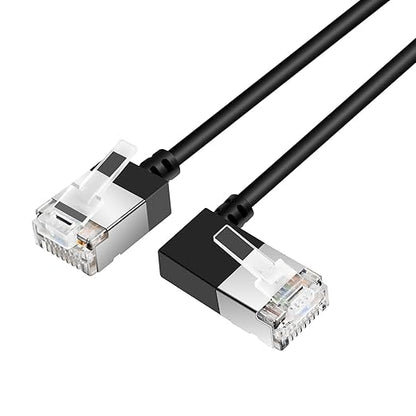 Flexible Cat 6 Ethernet Cable 90° Right Angled 25 Feet, Ultra Thin & Slim Rj45 - Image 3
