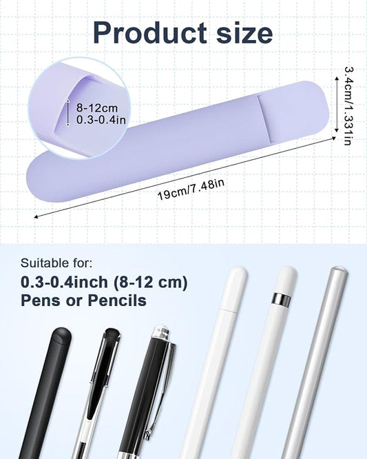 eZAKKA Silicone Pencil Holder For Most Pens, 7.8 inch Self-Adhesive Stick To - Image 2