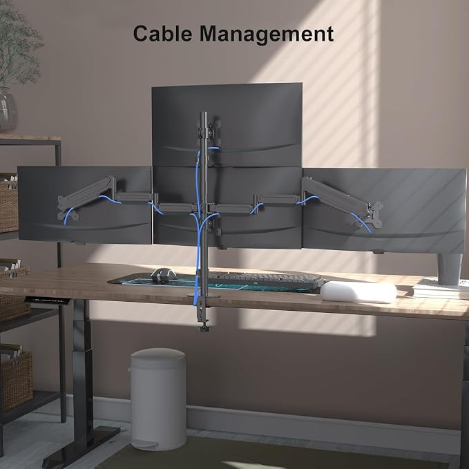 Pholiten Quad 4 Monitor Arm Desk Mount - Image 7