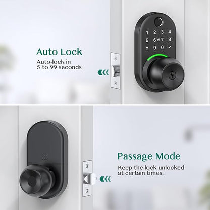Keypad Smart Door Lock with Knob, Yamiry Keyless Entry Digital Lock with Handle - Image 4
