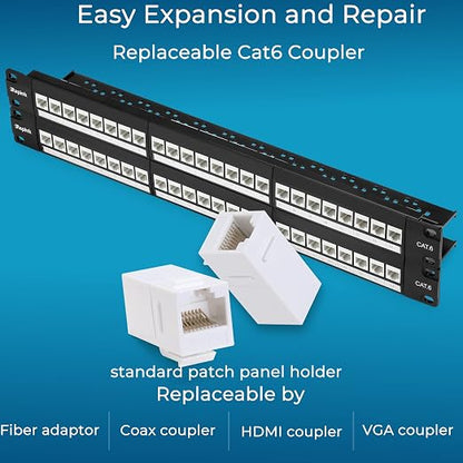 Rapink Patch Panel 48 Port Cat6 - Image 3