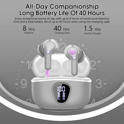 Wireless Earbuds, IP7 Waterproof in Ear Earphones, LED Display Ear buds - Image 4