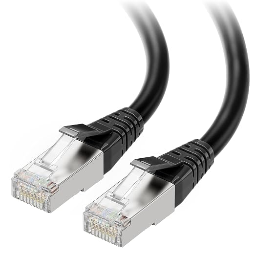 Cable Matters 40Gbps Long Shielded Cat 8 Ethernet Cable - 50ft by CableMatters