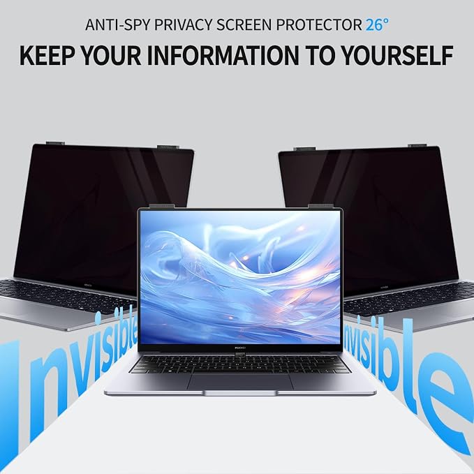 Laptop Privacy Screen 14 inch, 9H Hanging Privacy Screen - Image 3