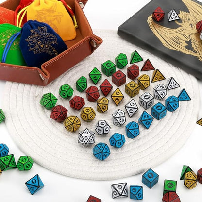 DND Dice Set 35 Pcs Polyhedral Dungeons and Dragons Rolling Dice - Image 6