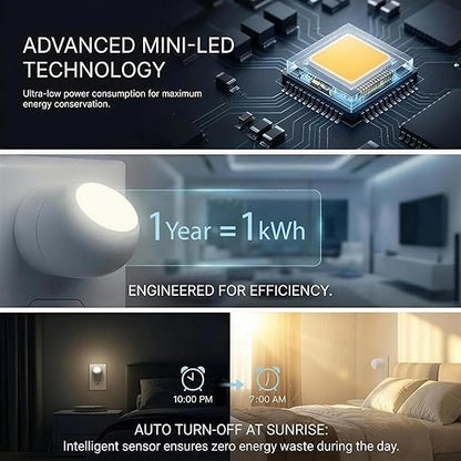 Mini LED Night Light Plug-in Smart Sensor Directional Lamp - Image 2