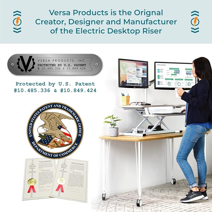 VERSADESK® PowerPro™ 40” x 24” Standing Desk Converter | 7.75” - Image 6