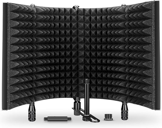 Aokeo Studio Recording Microphone Isolation Shield, Pop Filter.High density by Aokeo