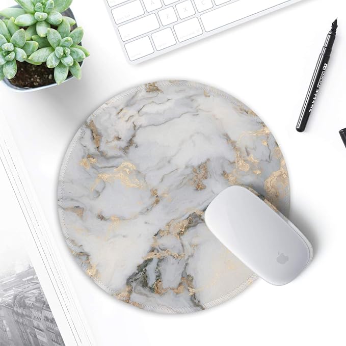 ITNRSIIET Round Mouse Pad with Stitched Edge Premium-Textured Waterproof - Image 7