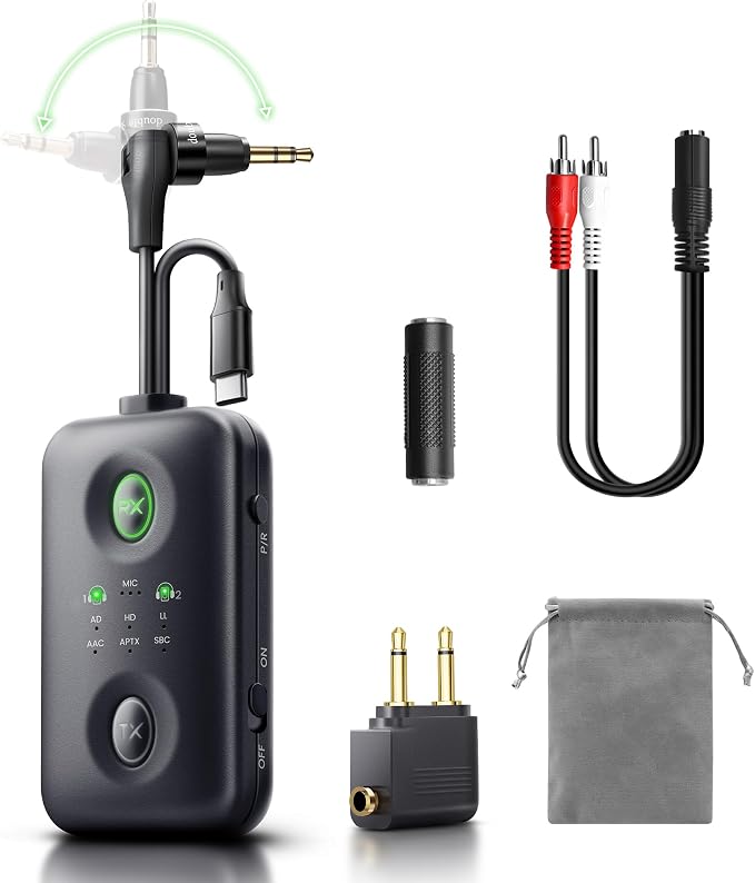 Unique Design Bluetooth 5.4 Transmitter Receiver by Sunnymark