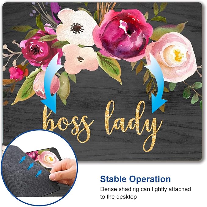 Mouse Pad, Cute Boss Lady Quote Mouse Pad - Image 6