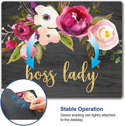 Mouse Pad, Cute Boss Lady Quote Mouse Pad - Image 6