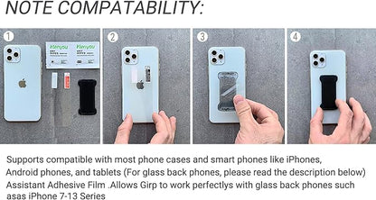Phone Grip Holder for Hand, Universal Finger Strap Phone Holder, Finger Selfie - Image 5