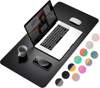 YSAGi Dual-Sided Desk Pad Protector, Waterproof Leather Desk Mat, Large Mouse by YSAGi