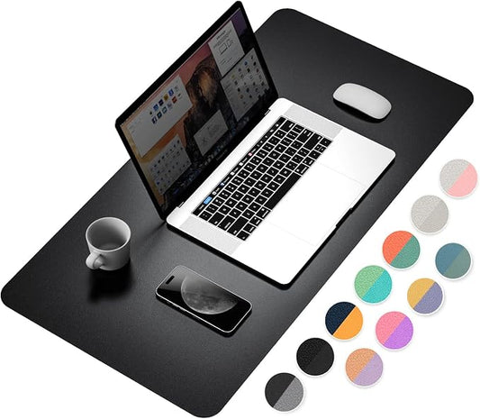 YSAGi Dual-Sided Desk Pad Protector, Waterproof Leather Desk Mat, Large Mouse by YSAGi