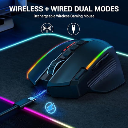 Redragon Wireless Gaming Mouse, Ergonomic Mouse 16000 DPI - Image 6