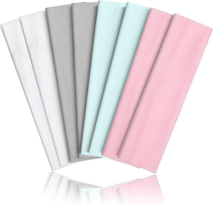 8PCS Summer-Exclusive Non Slip Sports Elastic Soft Running Fashion Headbands by VANRUIDFashionSportHeadbands
