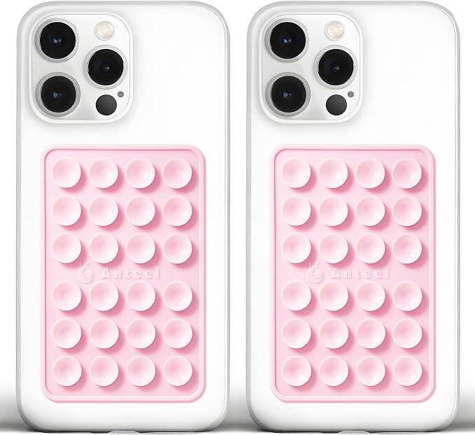 Anteel Medium-Sized Silicone Suction Phone Case Adhesive Mount, Enhanced by JingJinYY