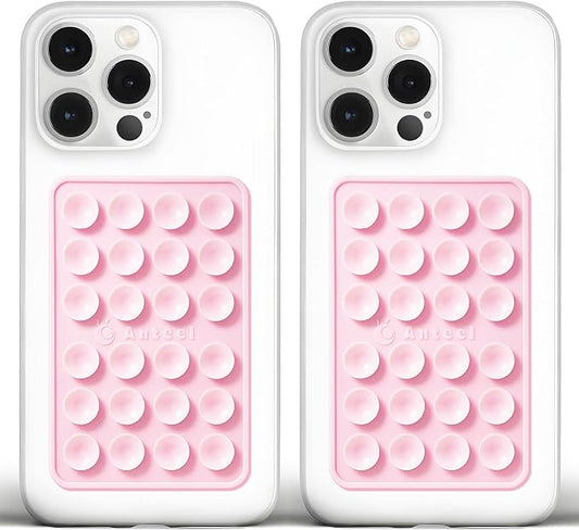 Anteel Medium-Sized Silicone Suction Phone Case Adhesive Mount, Enhanced by JingJinYY