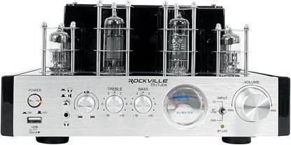 Rockville BluTube 70W Tube Amplifier Stereo Receiver, Compact Design, Warm Sound - Image 3