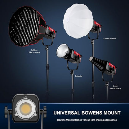 GVM 200W LED Video Light with Lantern Softbox, SD200B Continuous Lighting Kit - Image 7