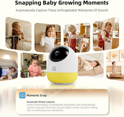 Ellie Pro Baby Monitor with Camera and Audio, 6000mAh Battery, Remote - Image 6