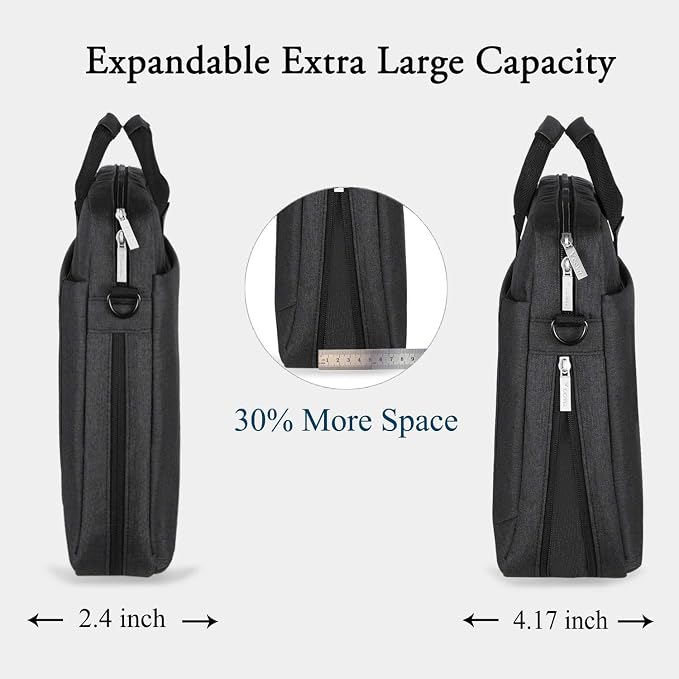 Voova Laptop Bag Case 17 17.3 Inch Computer Sleeve Messenger Bag - Image 3