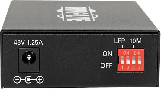 TRIPP LITE Multimode Fiber Optic to RJ45 Ethernet, PoE+ 48 VDC, 10/100/1000 Mbps - Image 2
