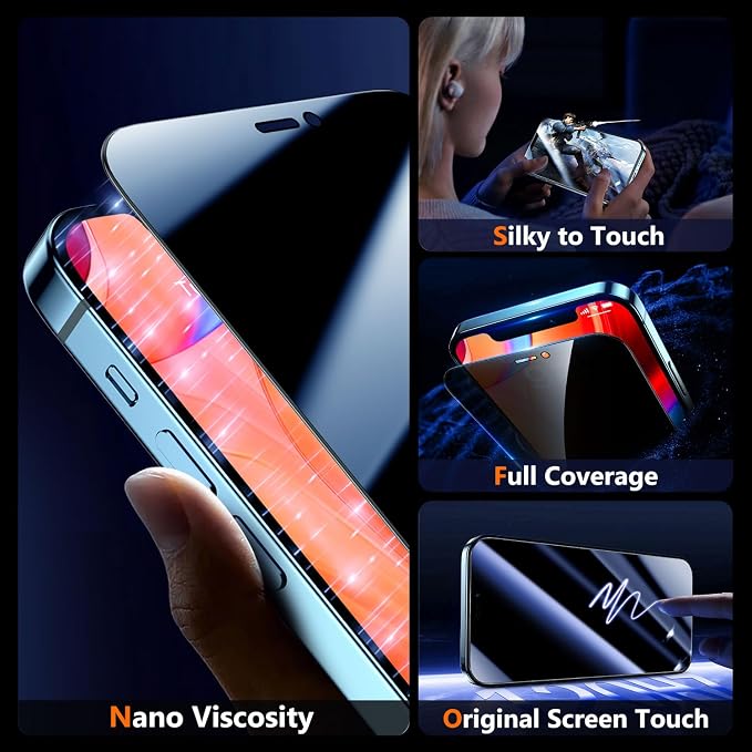 UniqueMe for iPhone 12 Pro Max Privacy Screen Protector - Image 4