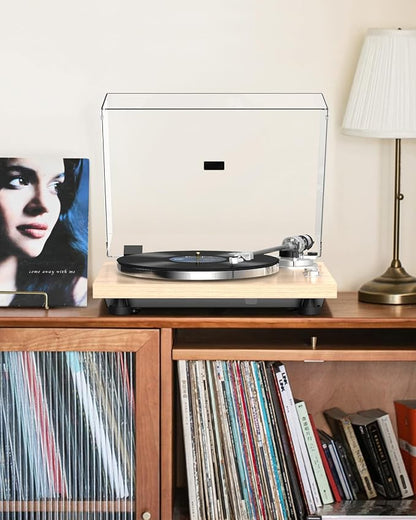 Turntable Record Player Wireless Output Carbon Fiber Tonearm Vinyl Player - Image 8
