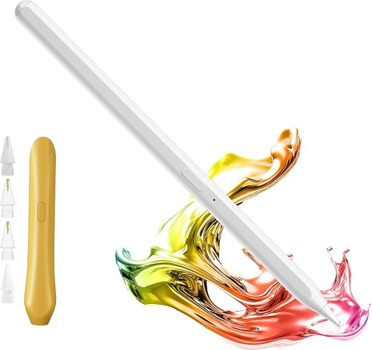 Stylus Pencil for Apple iPad – Longest Battery Life 5X, 35H Use, Tilt & Palm by YEBOS