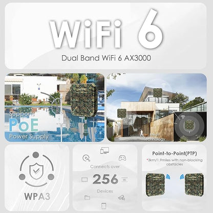 WAVLINK AX3000 Outdoor WiFi 6 Extender, Dual Band Long Range WiFi - Image 2