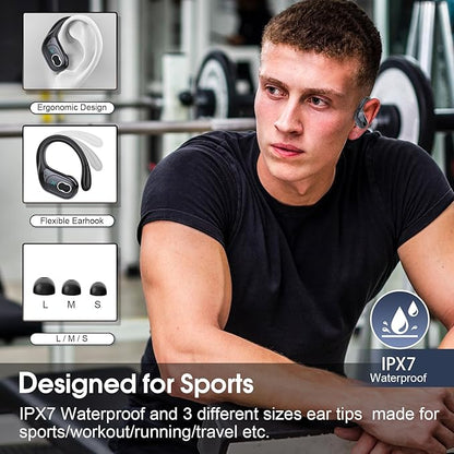 Wireless Earbuds 75hrs Bluetooth 5.4 Headphone Sport, 2025 Bluetooth Earbuds - Image 2