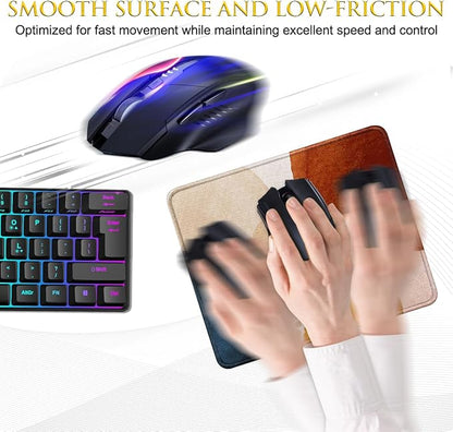 JIKIOU 3 Pack Mouse Pad with Stitched Edge, Comfortable Mouse Pads with - Image 4