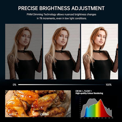 GVM 160W LED Video Light with Bluetooth Control, 5600K Photography Light - Image 7
