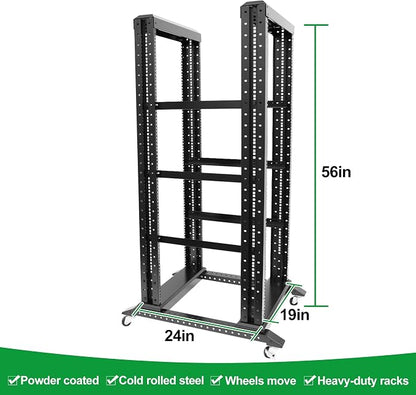 27U Server Rack/4-Post 19in Network Rack/Open Frame Rack - Image 2