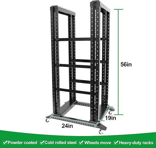 27U Server Rack/4-Post 19in Network Rack/Open Frame Rack - Image 2