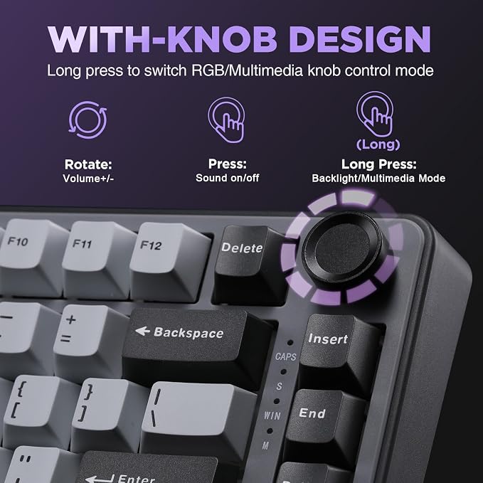 YUNZII B75 Mechanical Keyboard, 75% Layout - Image 7