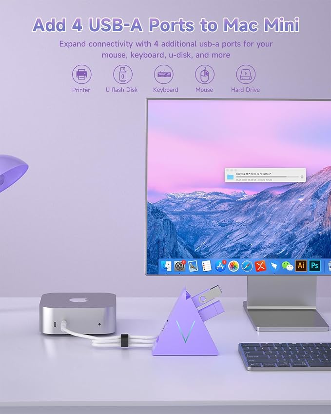 USB C Hub, USB Type C to 4-Port USB 3.0 Adapter - Image 8