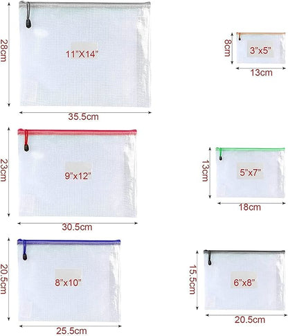 Oaimyy-16Pcs, Plastic Zip File Folders Puzzle Bags - Image 3
