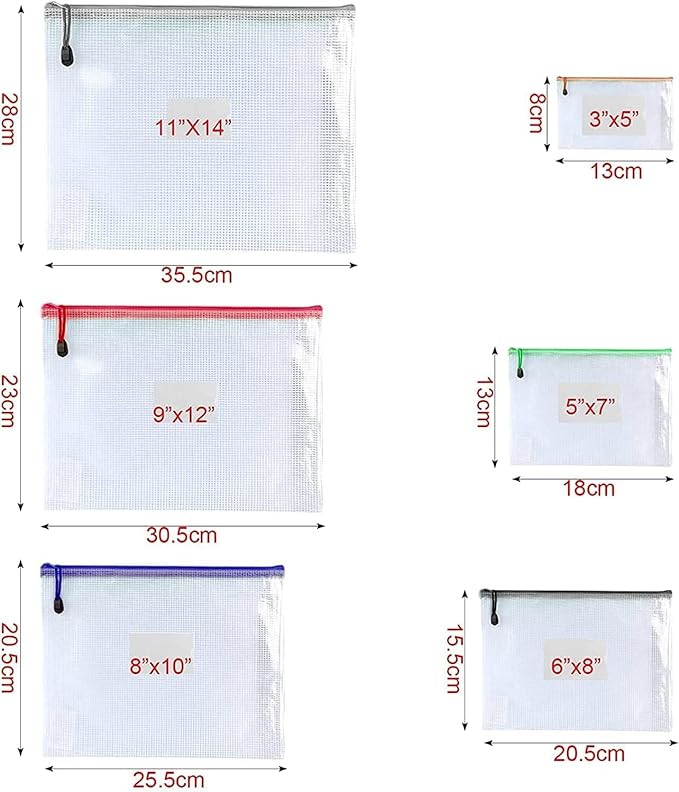 Oaimyy-16Pcs, Puzzles Games Organizing Storage Bags Multicolor - Image 3