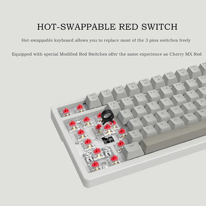 FIRSTBLOOD ONLY GAME. AK992 Retro Wired Mechanical Keyboard, 98 Keys Full Layout - Image 3