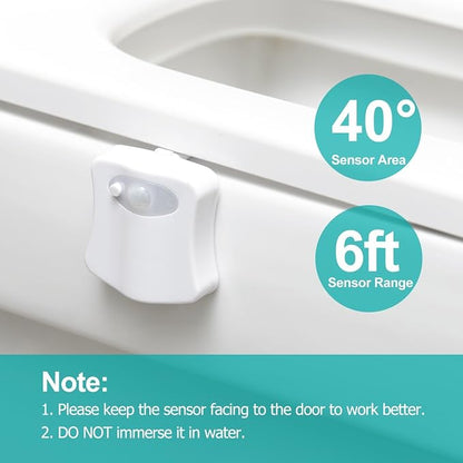 The Original Toilet Night Light Gadget, Fun Bathroom Lighting Add on Toilet - Image 7
