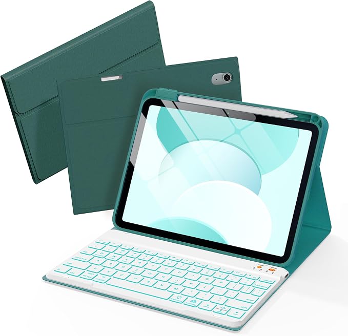 Folio Keyboard Case for iPad 10th Gen 10.9 inch and iPad 11th, Magnetic by Unknown