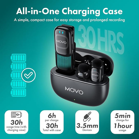 Movo NanoMic Wireless Lavalier Microphone - Image 2