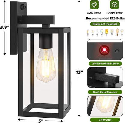 BesLowe 13" Upgraded Motion Sensor Outdoor Wall Lights, 3 Lighting Modes - Image 6